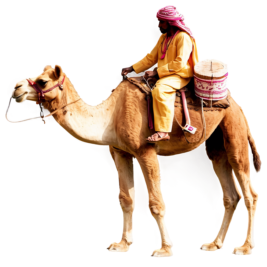 Camel With Traditional Rider Png 29