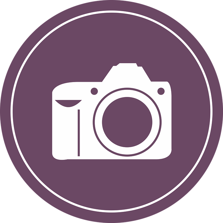 Camera Icon Purple Background