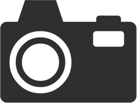 Camera Icon Silhouette PNG with transparent background