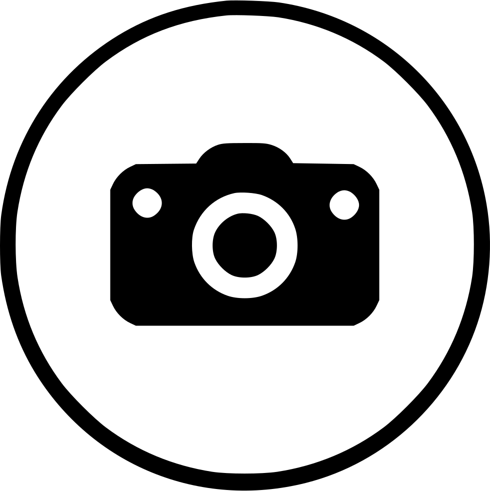 Camera Icon Simple Black