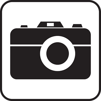 Camera Icon Simple Design PNG with transparent background