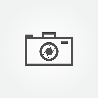 Camera Icon Simple Design PNG with transparent background