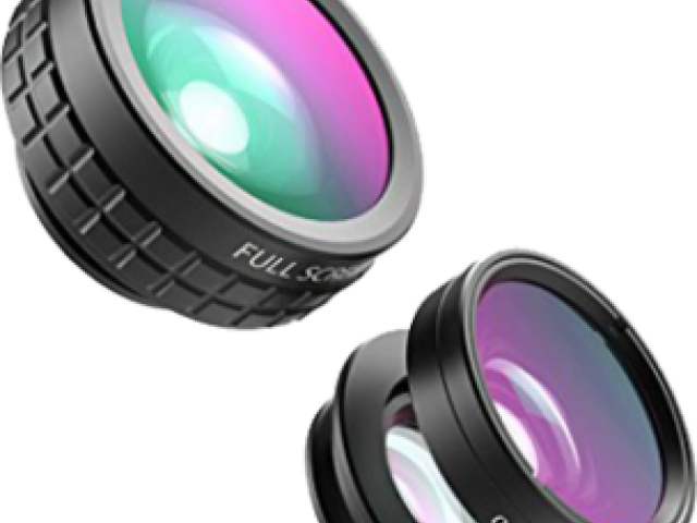 Camera Lens Duo Full Scope View PNG with transparent background