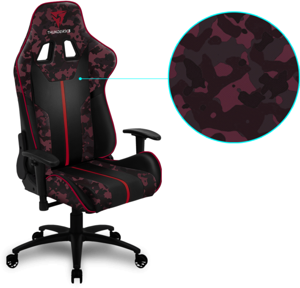 Thunderx3 Bc3 Gaming Chair Green Camo, HD Png Download PNG with transparent background