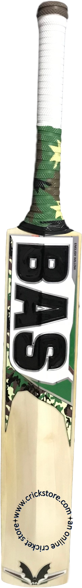 Camo Grip Cricket Bat PNG with transparent background