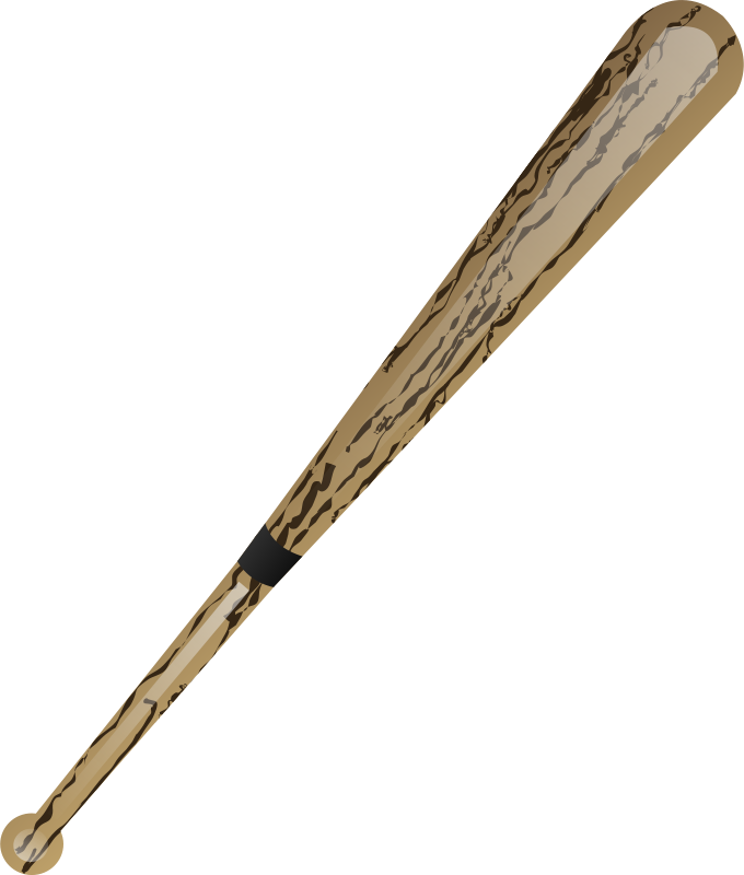 Camo Pattern Baseball Bat PNG image with a transparent background, free high-resolution download