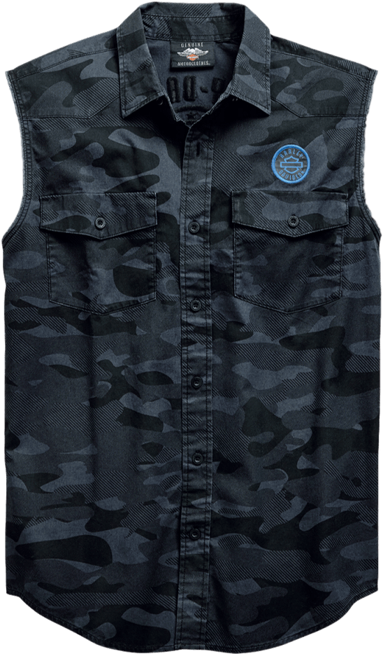 Harley Davidson Sleeveless Shirts Camo, HD Png Download PNG with transparent background