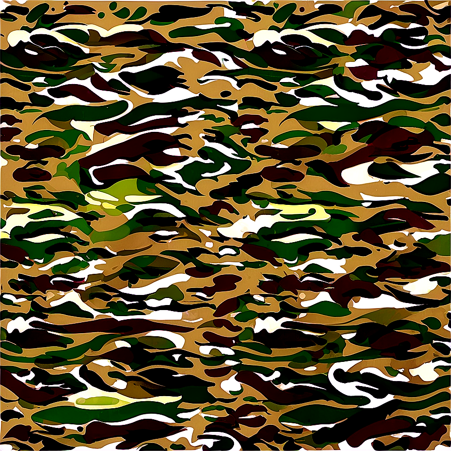 Camo Wave Design Png Xym4