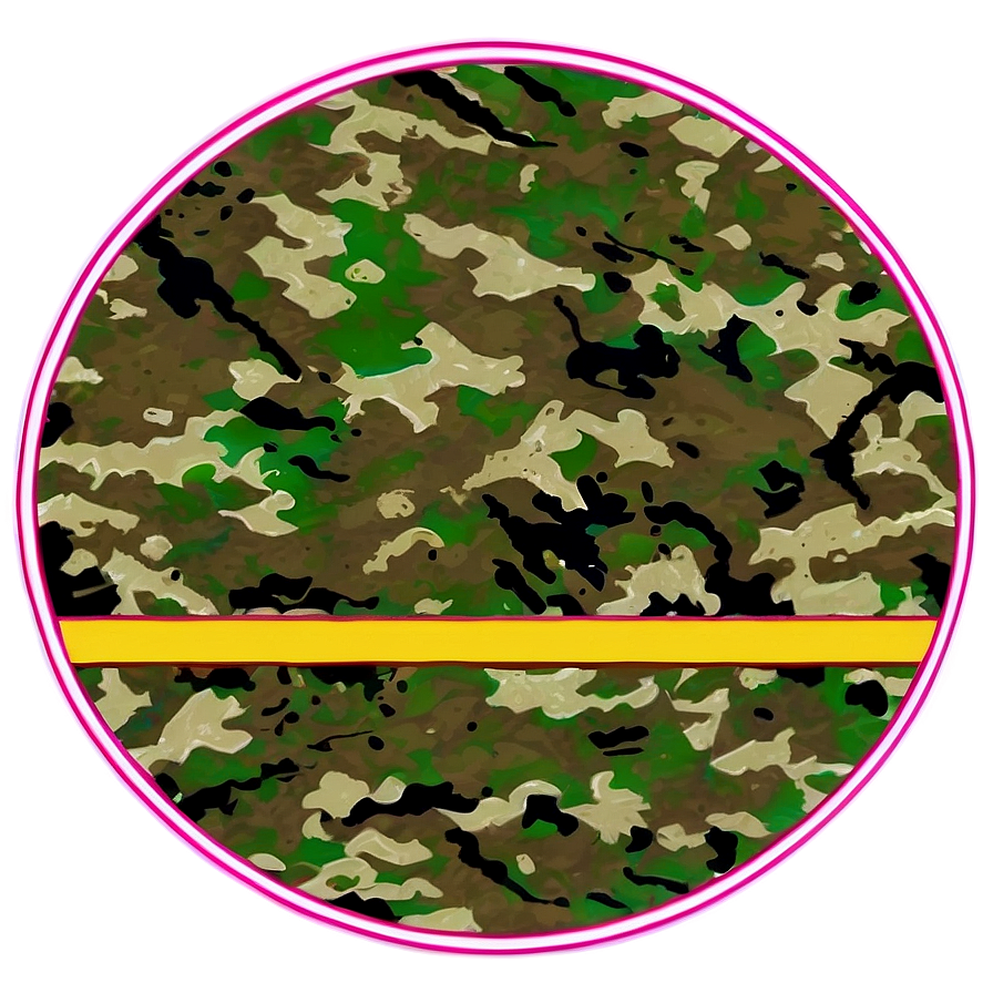 Camouflage Round Sticker Png Klt