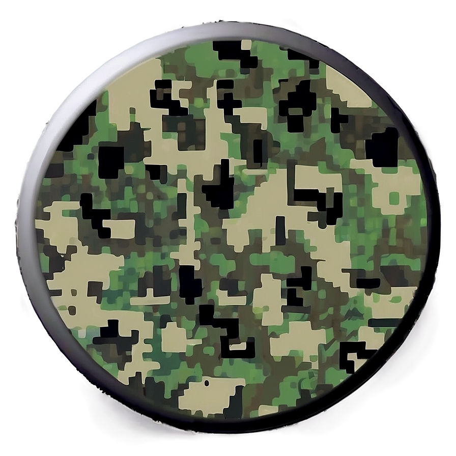 Camouflage Round Sticker Png Mpd