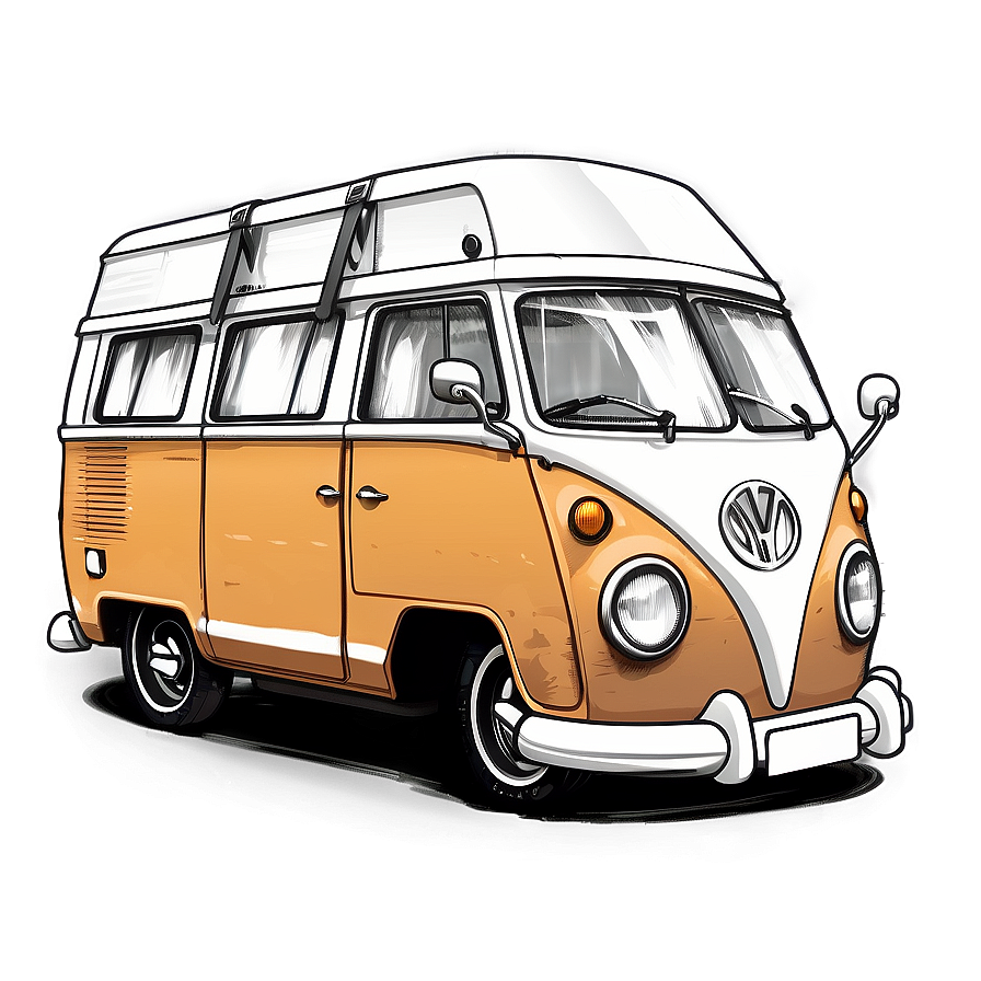 Camper Van Sketch Png Xre