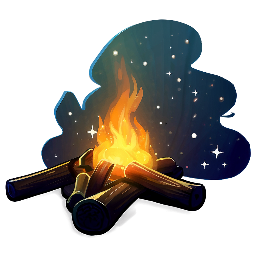 Campfire And Starry Sky Png Ysg47