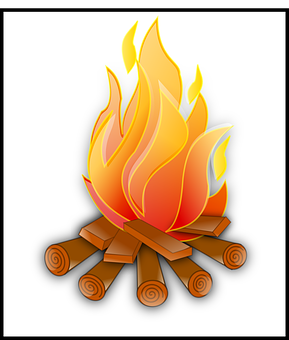 Campfire Clipart Illustration PNG with transparent background