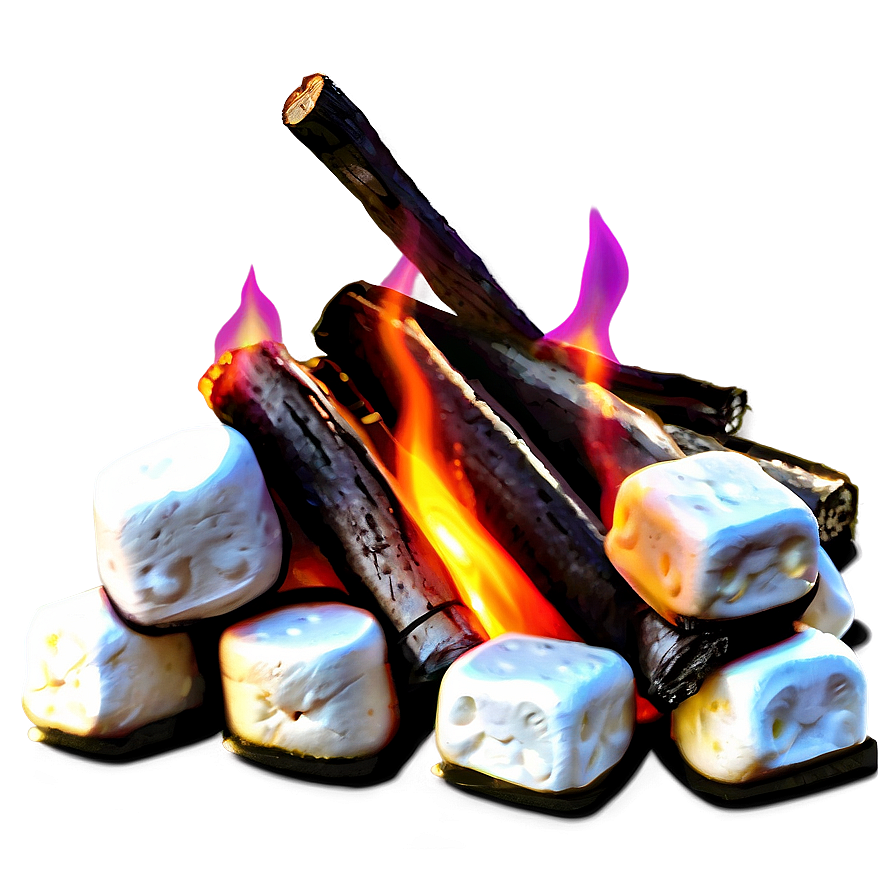 Campfire With Marshmallows Png Qvp49