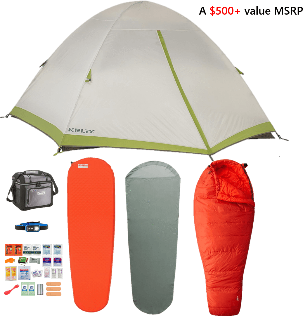 Camping Equipment Set PNG with transparent background