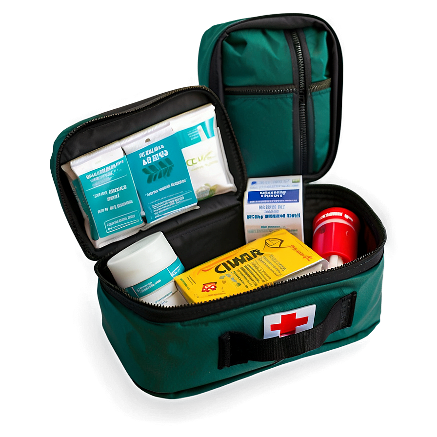 Camping First Aid Kit Essentials PNG bxb87 PNG with transparent background