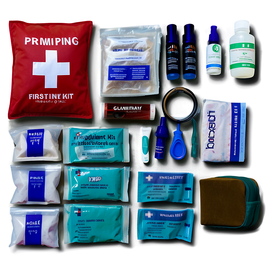 Camping First Aid Kit Essentials PNG kfa PNG with transparent background