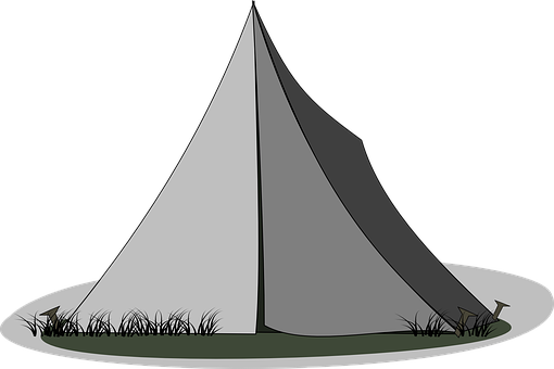 Camping Tent Illustration PNG with transparent background
