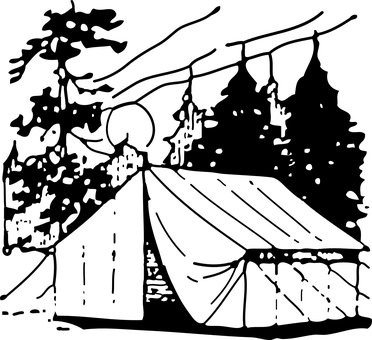Campinginthe Dark PNG with transparent background