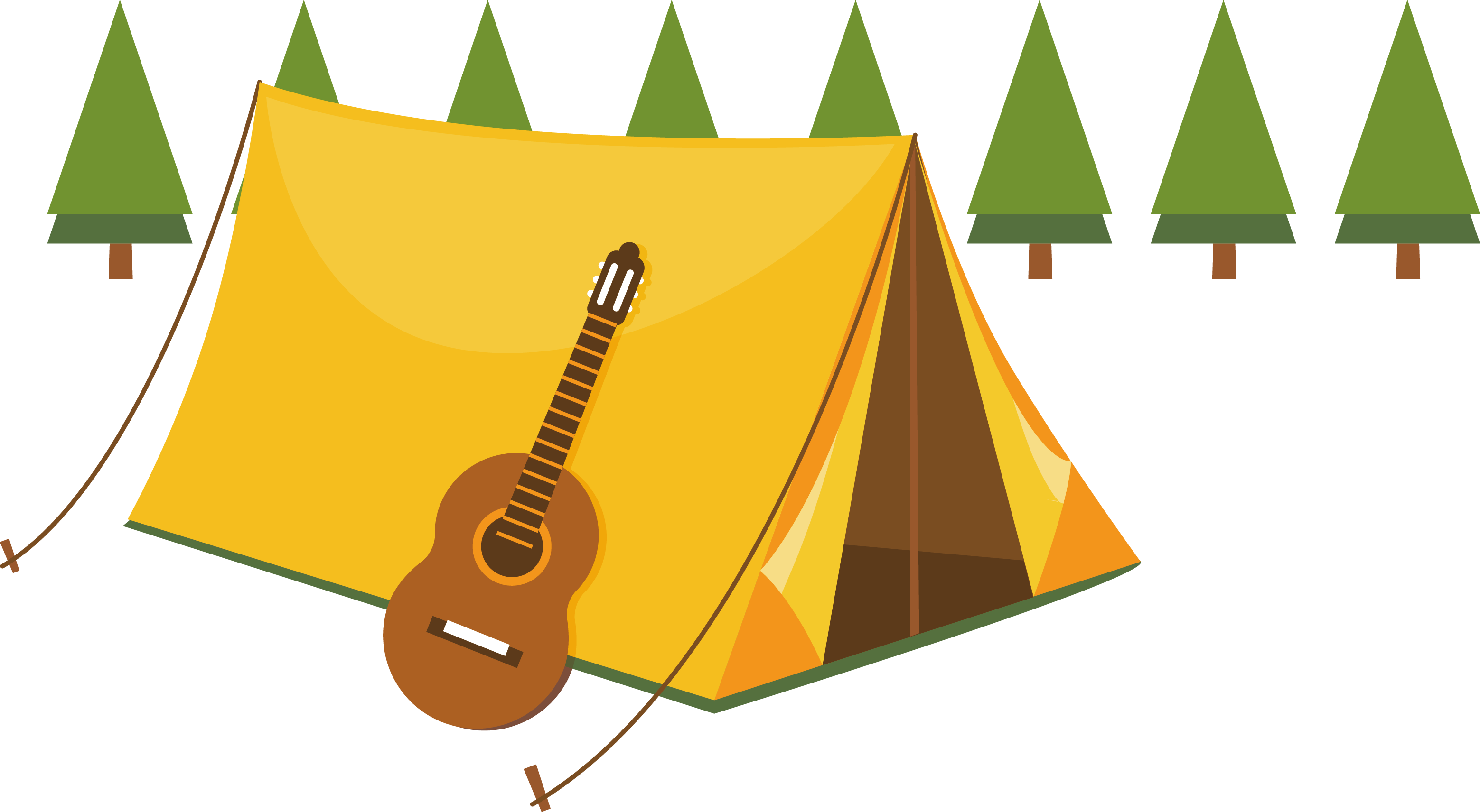 Camping Summer Camp Tent Illustration - Tent Illustration, HD Png Download PNG with transparent background