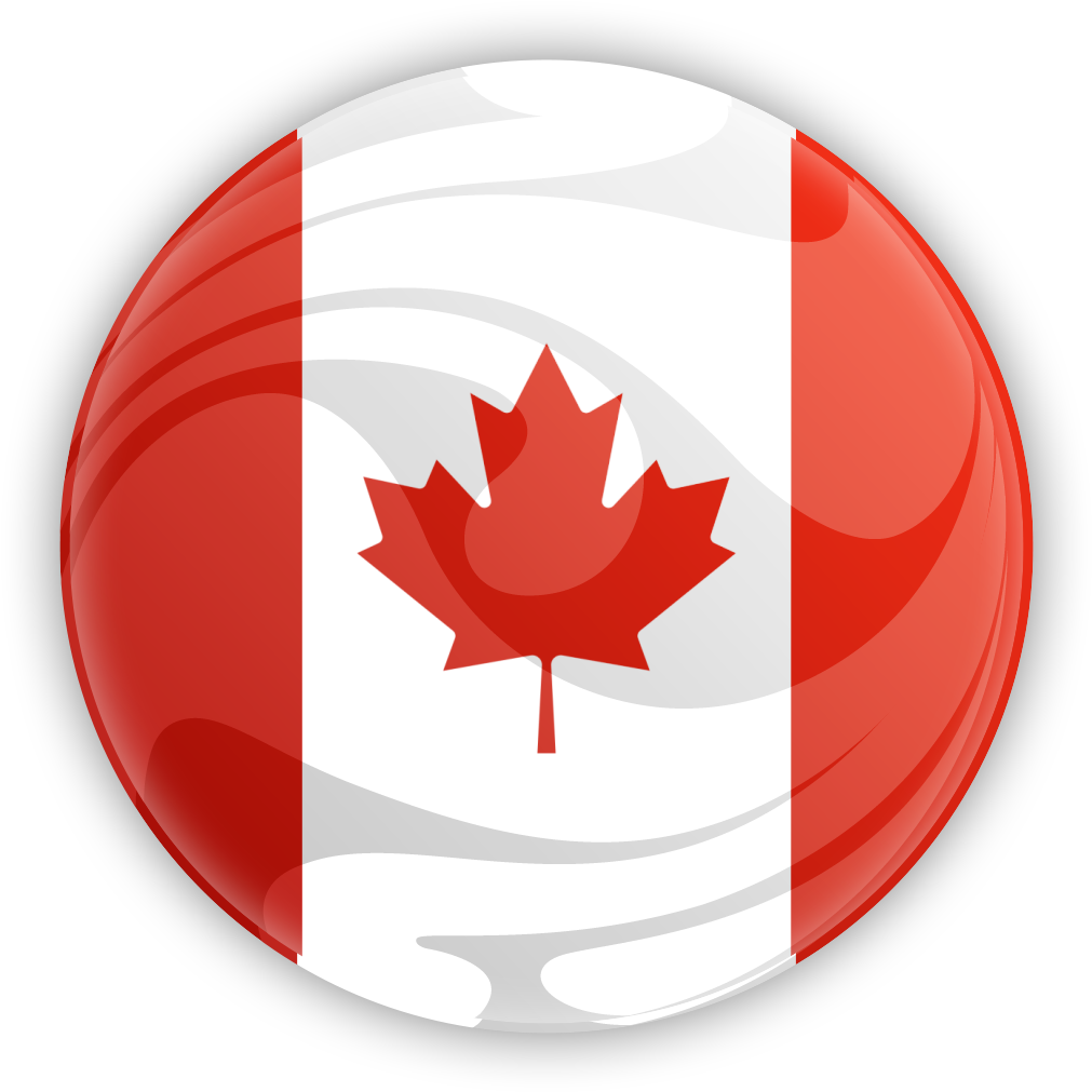 Canada Flag Button Design