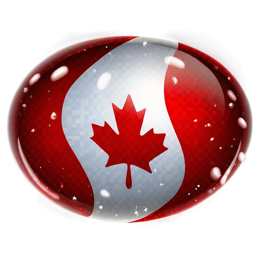Canada Flag in Comic Bubble PNG fpa PNG with transparent background