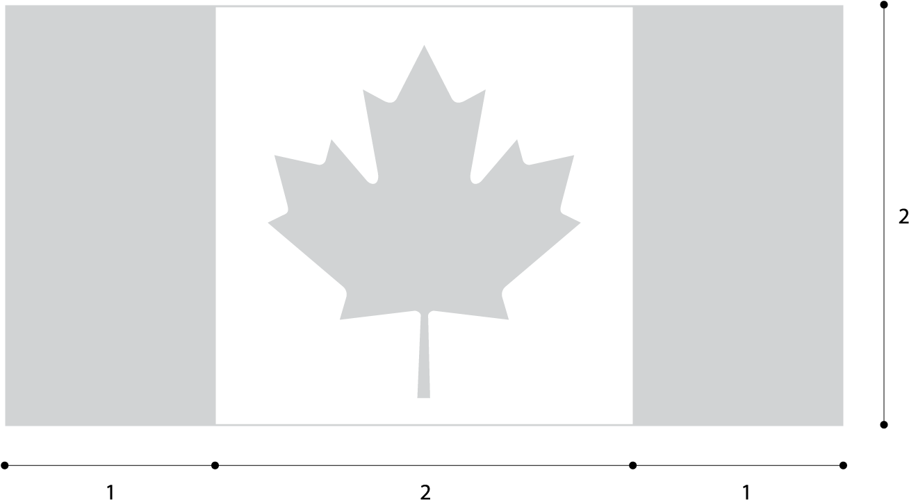 Canada Flag Maple Leaf Outline