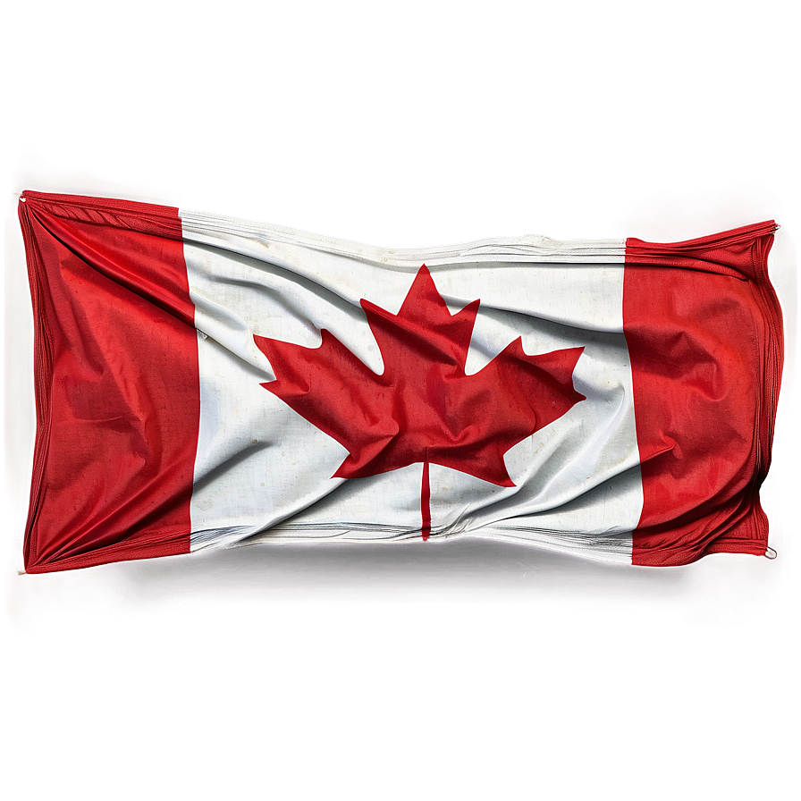 Canada Flag on Old Paper Texture PNG 05232024 PNG with transparent background
