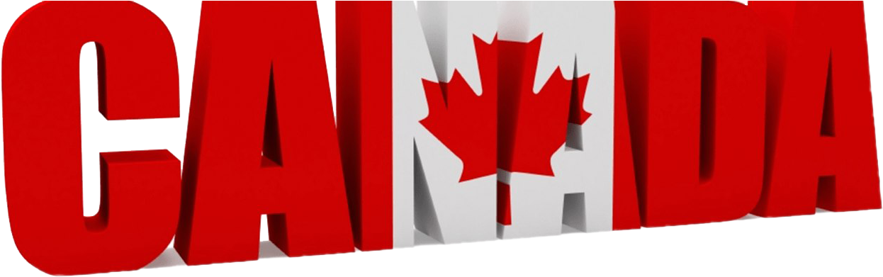 Canada3 D Text Flag