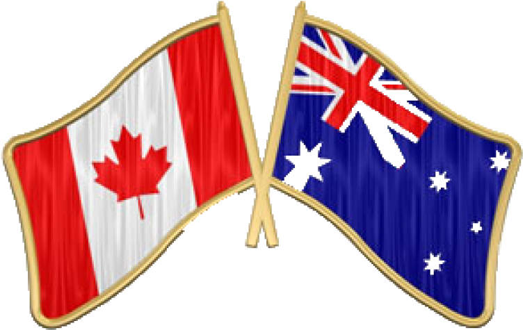 Australia And Canada Flags, HD Png Download PNG with transparent background