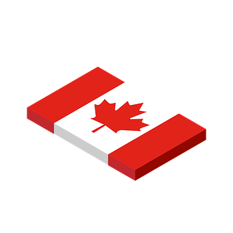 Canadian Flag Book Icon PNG with transparent background