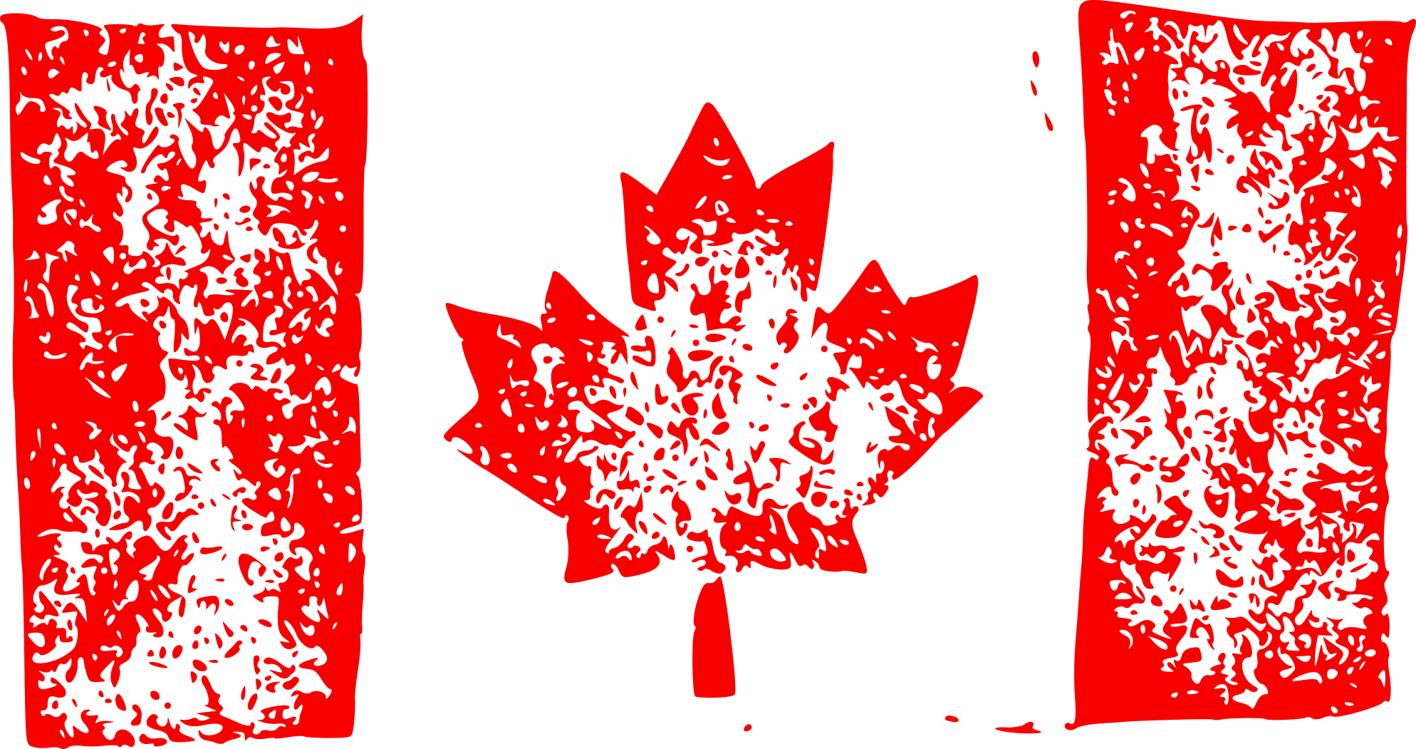 Canadian Flag Distressed Texture