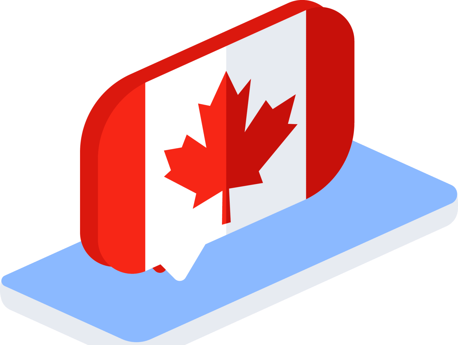 Canadian Flag Emoji On Smartphone