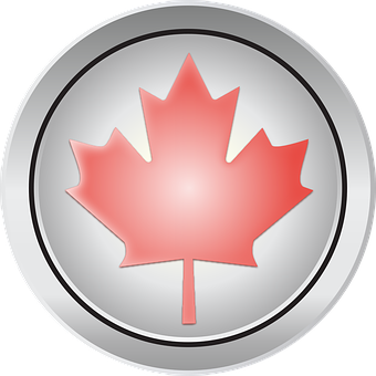 Canadian Maple Leaf Icon PNG with transparent background