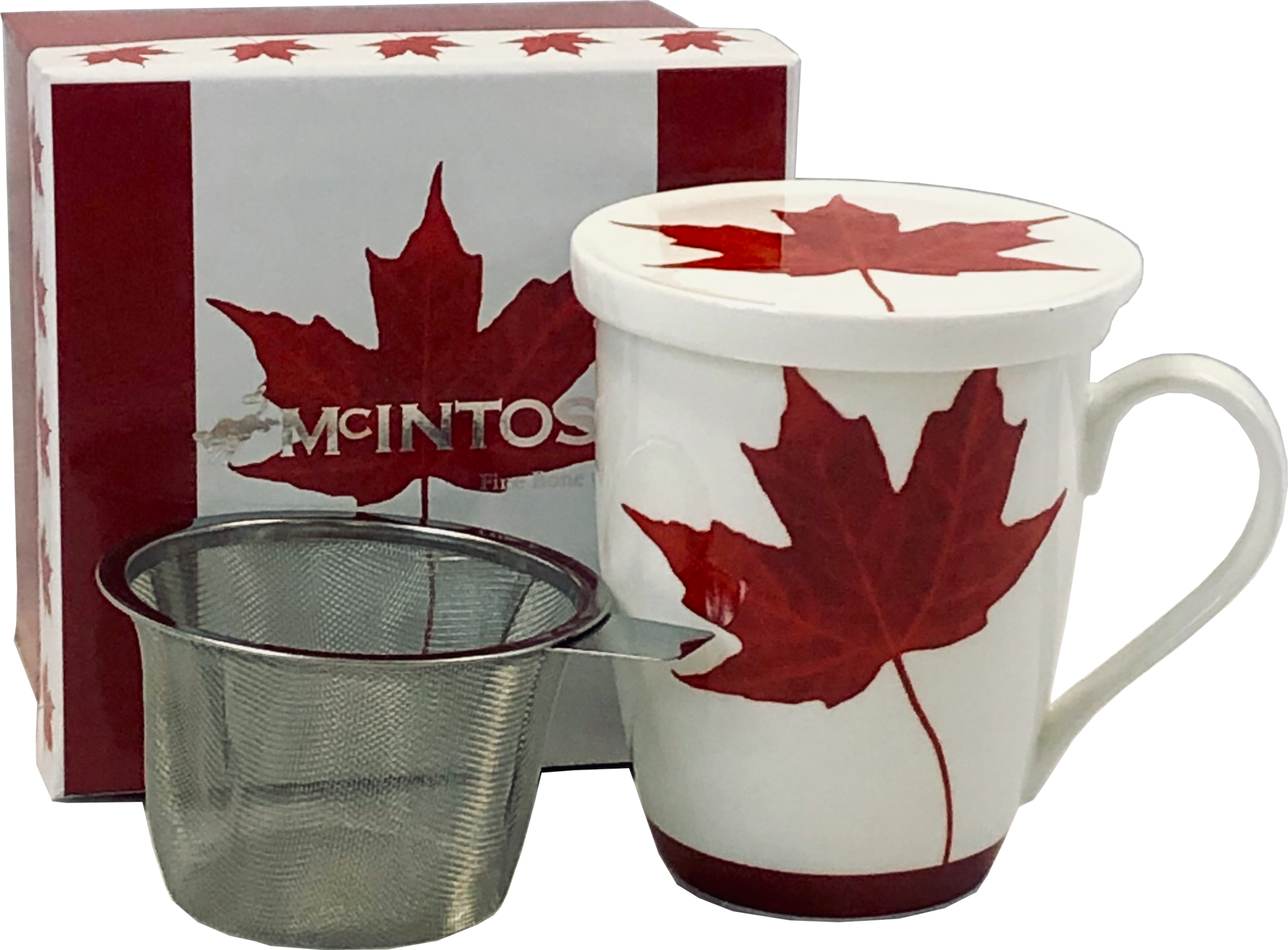 Canadian Maple Leaf Tea Mug Set