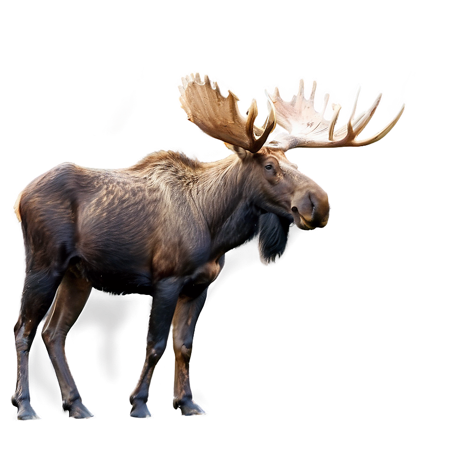 Canadian Moose in Wild PNG lfj79 PNG with transparent background