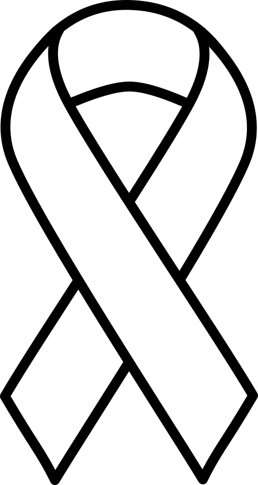 White Lung Cancer Ribbon - Cancer Ribbon Clipart, HD Png Download PNG with transparent background