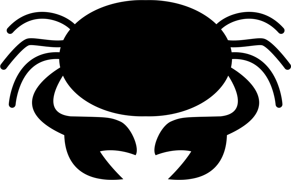Crab Symbol For Zodiac Cancer Sign - Cancer Zodiac Sign Svg, HD Png Download PNG with transparent background