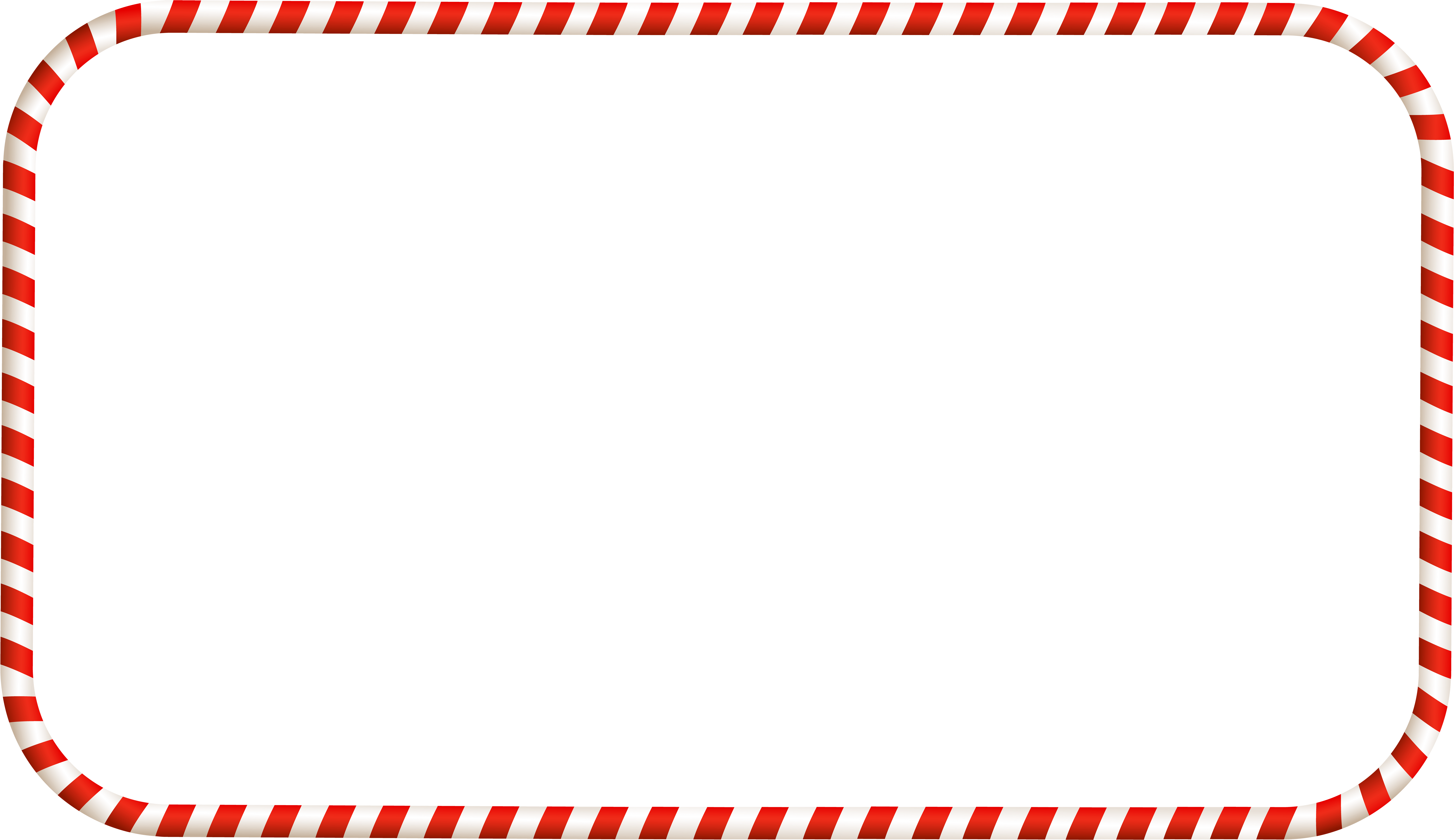 Candy Cane Bordered Christmas Frame