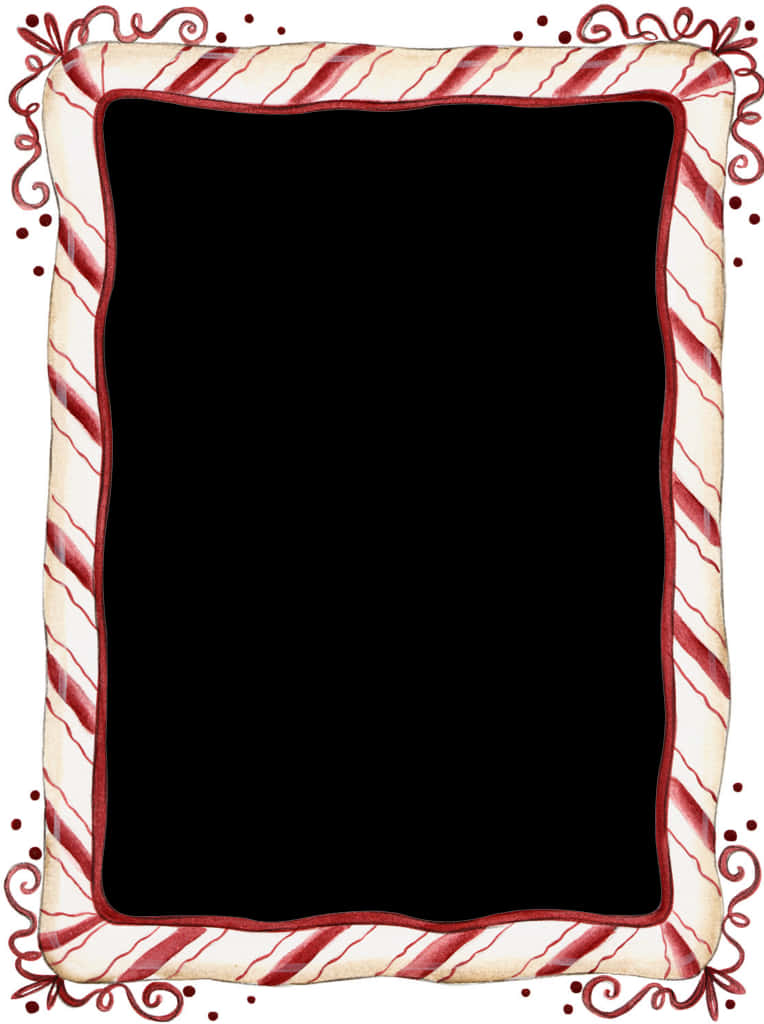 Candy Cane Christmas Border