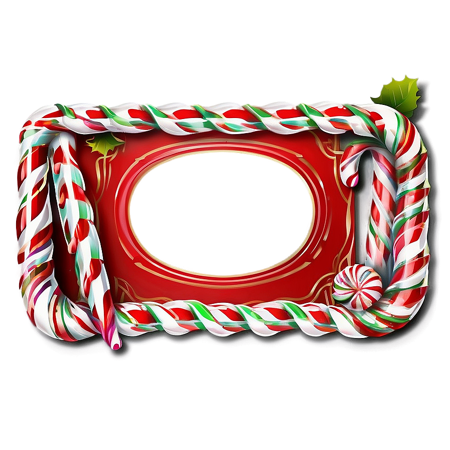 Candy Cane Frame Png Ewl