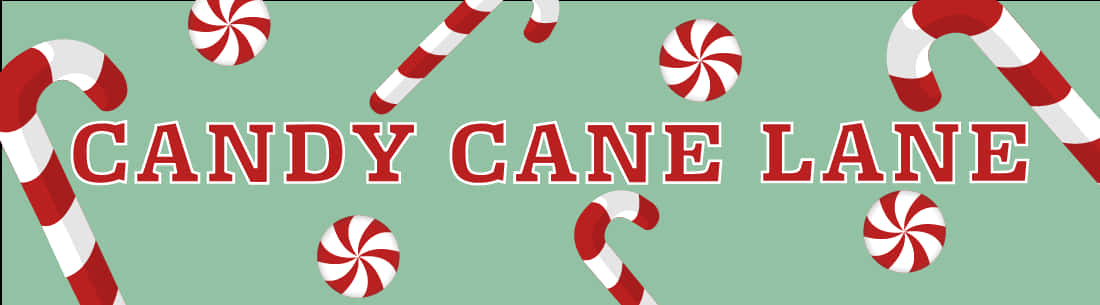 Candy Cane Lane Banner