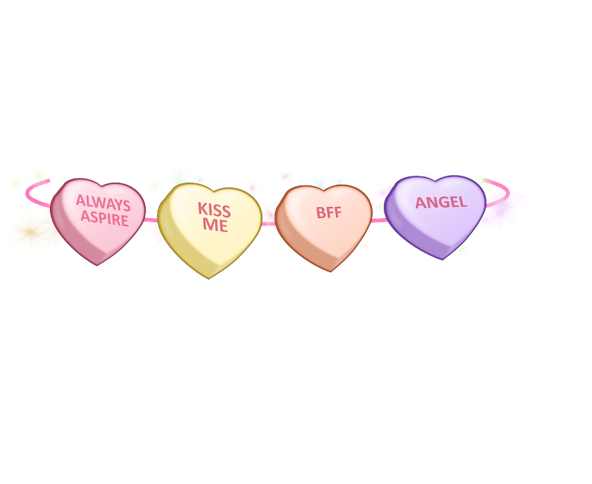 Candy Heart Filter Graphic