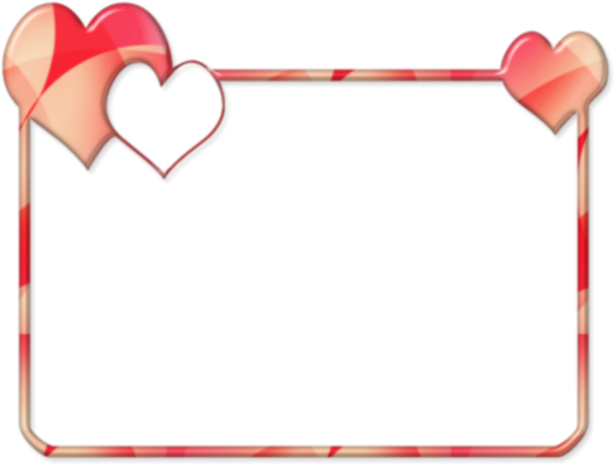 Mq Red Hearts Frame Frames Border Borders Rectangle- - Heart Rectangle Border, HD Png Download PNG image with a transparent background, free high-resolution download