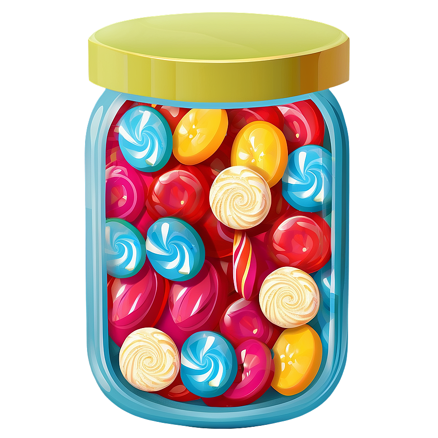 Candy Jar Illustration Png 06292024