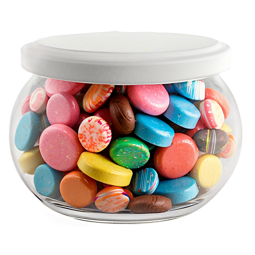 Candy Jar Top View Png 32