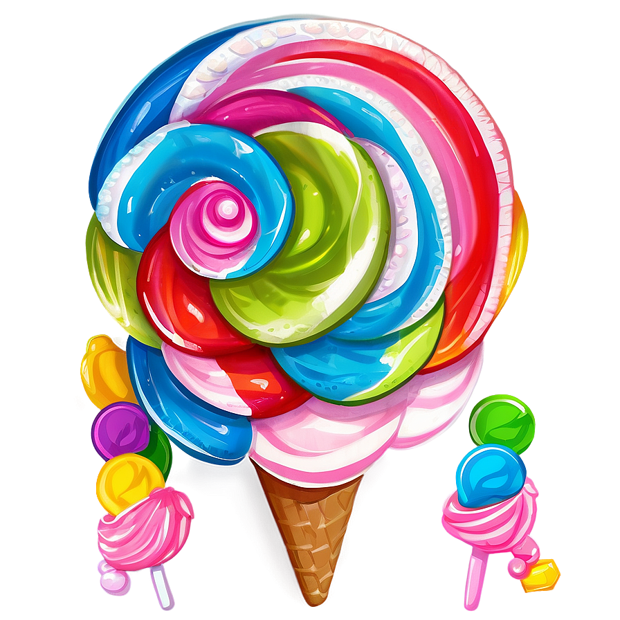 Candy Land Ice Cream Sea Png 27