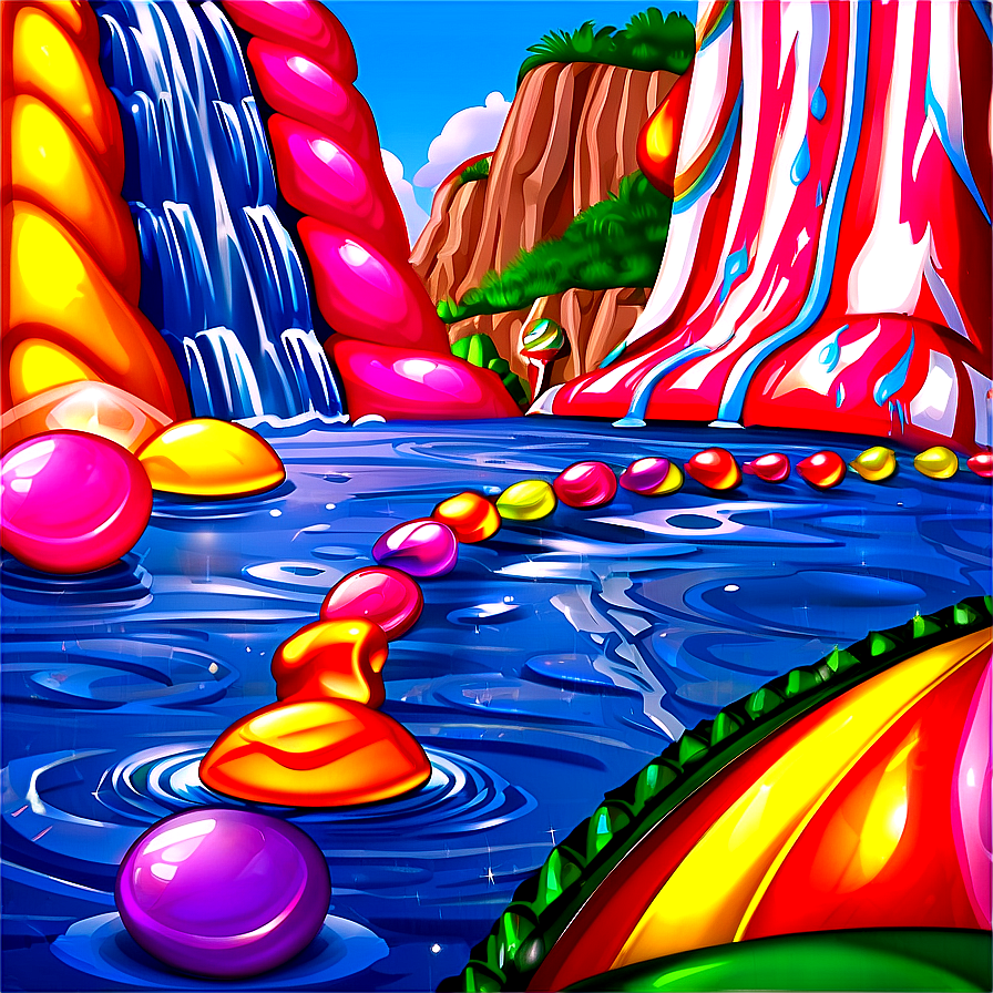 Candy Land Wondrous Waterfalls Png Lrg