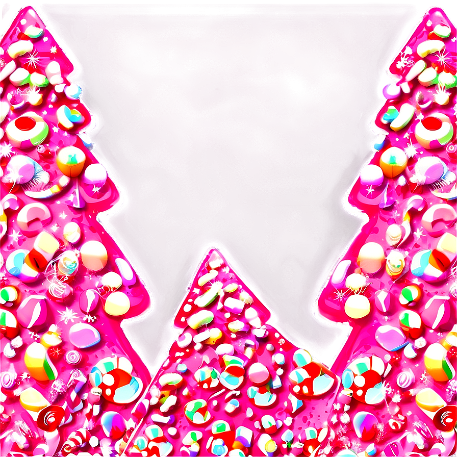 Candy Pink Christmas Tree Png 06122024