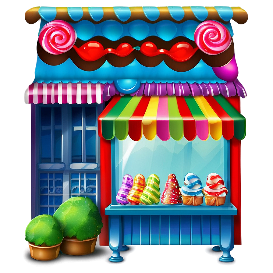 Candy Shop Graphic Png Fmk78